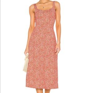 NWT Free People Lorelai Printed Midi Dress Size
